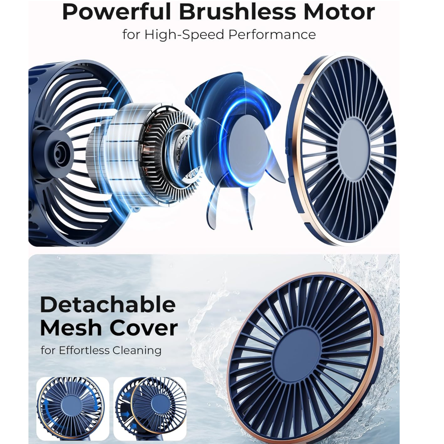Ventilador de Mano Recargable